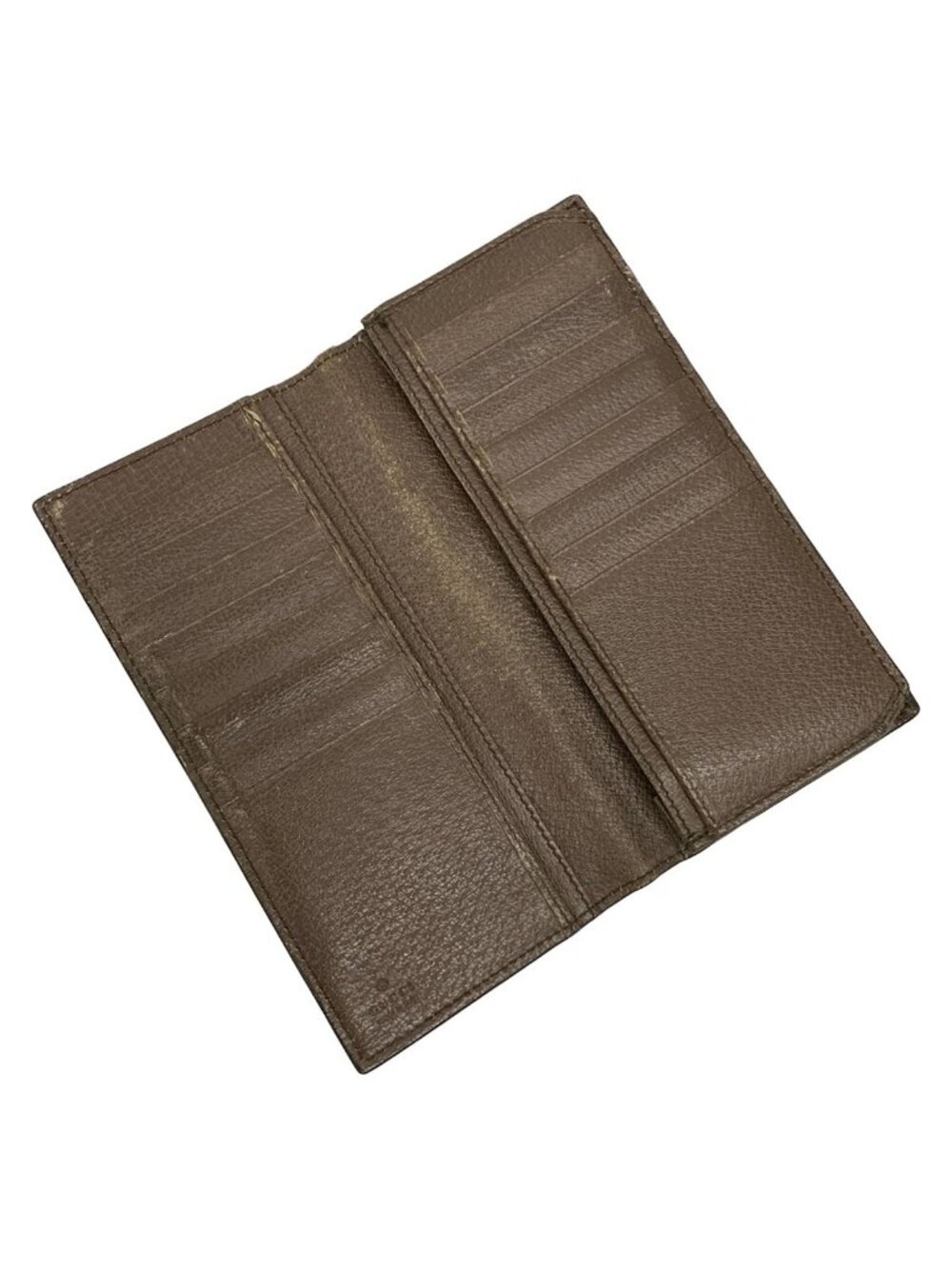 Gucci Wallet GG Supreme Tian Dark Brown Beige Multi - Picture 3 of 8